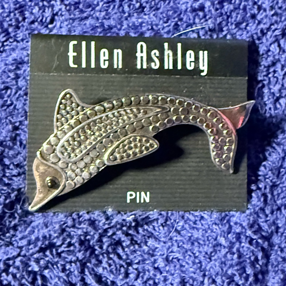 Silver Dolphin Pin